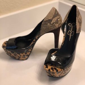 Jessica Simpson Animal Print Heels